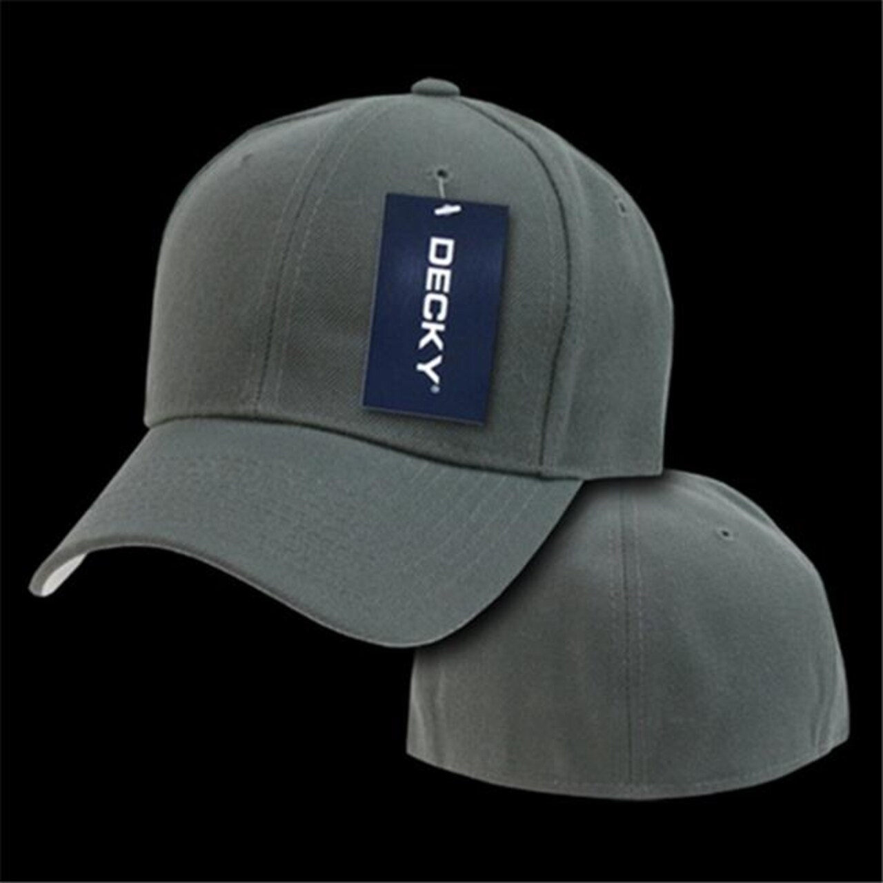 Decky 402-PL-CHA-21 Fitted Cap- Charcoal - 802- Size - 6.75